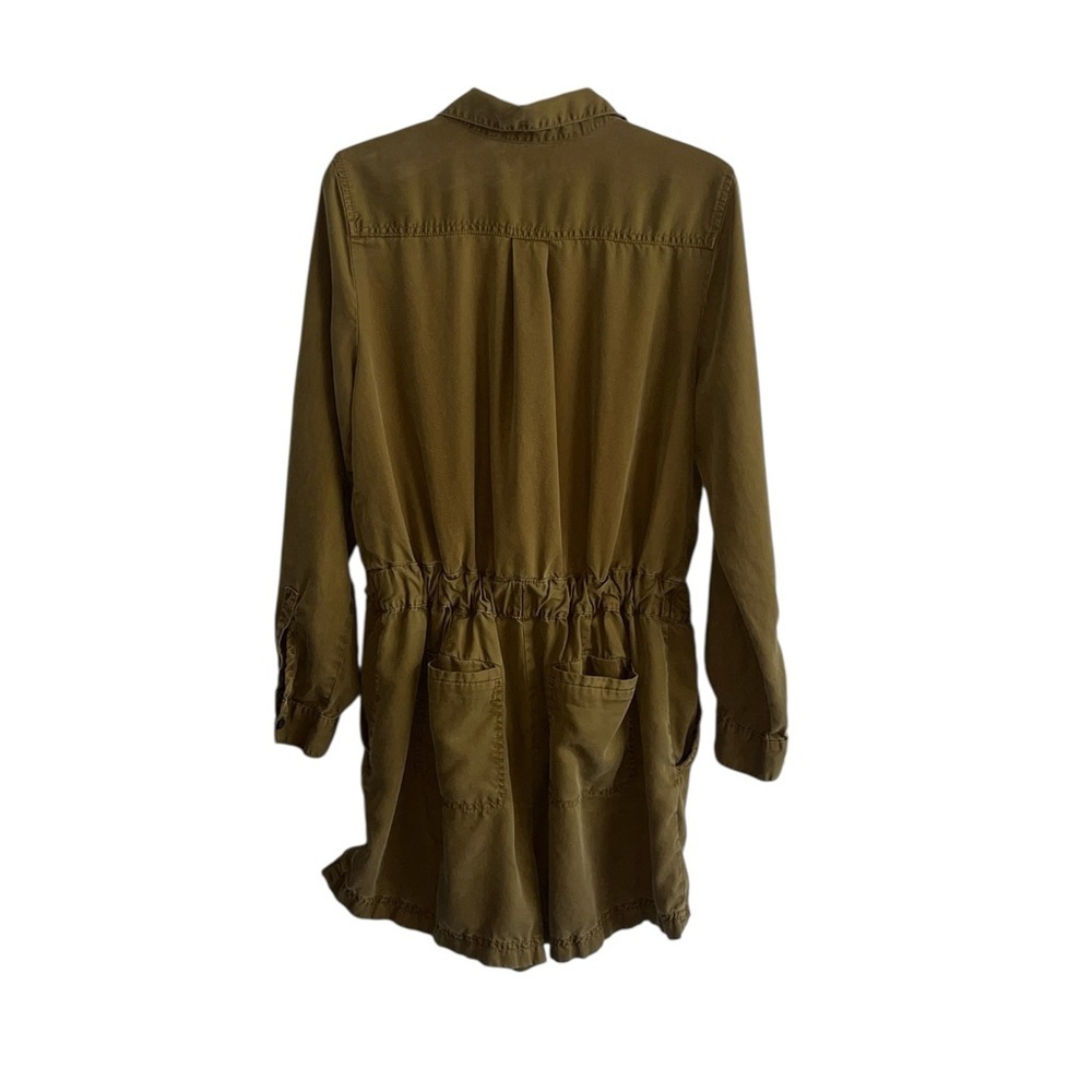 Banana Republic Khaki Safari Button-Up Romper Size 8 - Picture 2 of 9